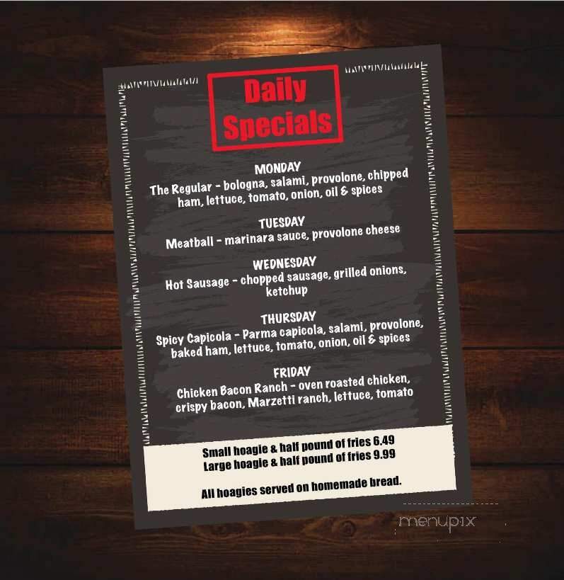 Hoagies Shop - Butler, PA menu_pic