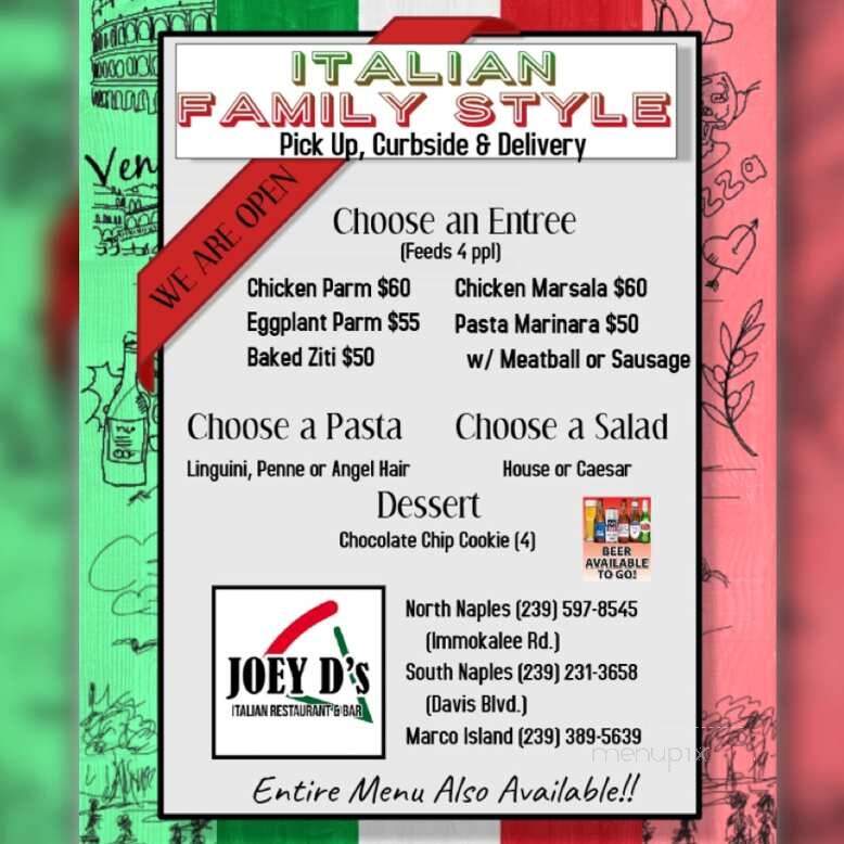 Joey D's Italian Restaurant - Marco Island, FL