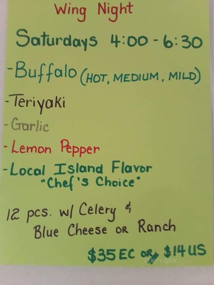 Shipwreck Bar And Grill - Saint Kitts, SC menu_pic