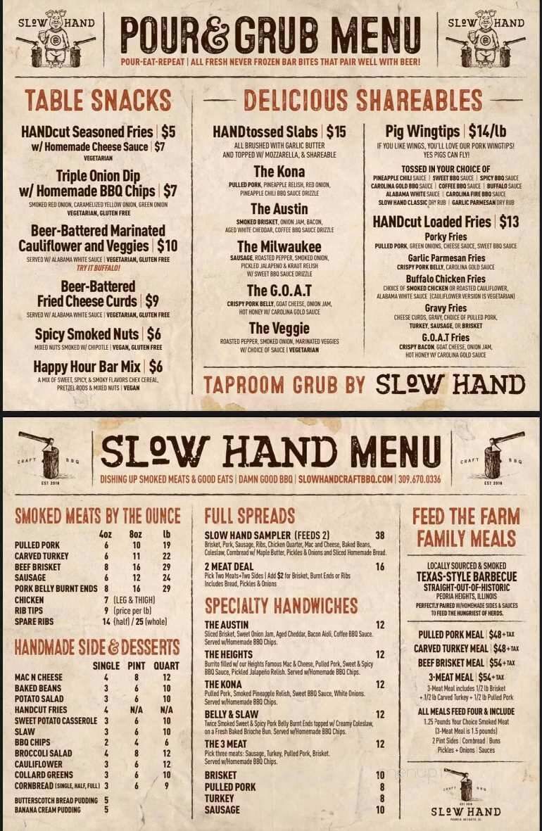 Slow Hand Craft BBQ - Peoria Heights, IL