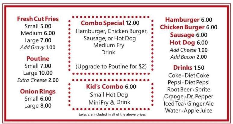 Tater Town - St. Catharines, ON menu_pic