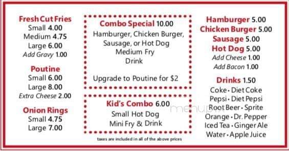 Tater Town - St. Catharines, ON menu_pic