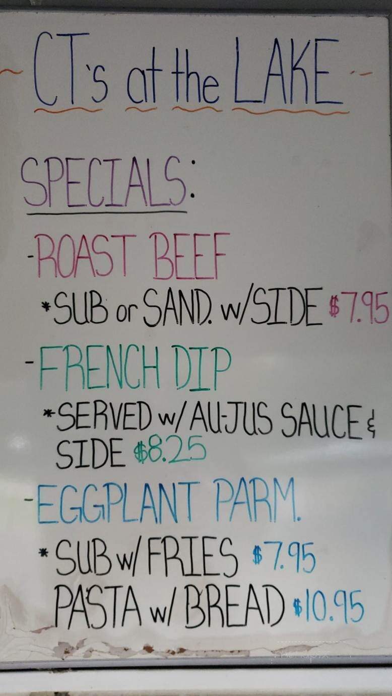 CT's at the Lake - Bonneau, SC menu_pic