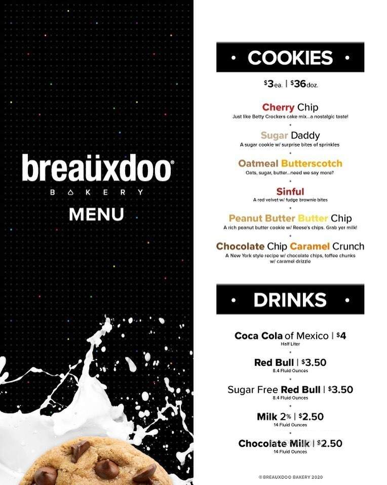 Breauxdoo Bakery - Spokane Valley, WA menu_pic