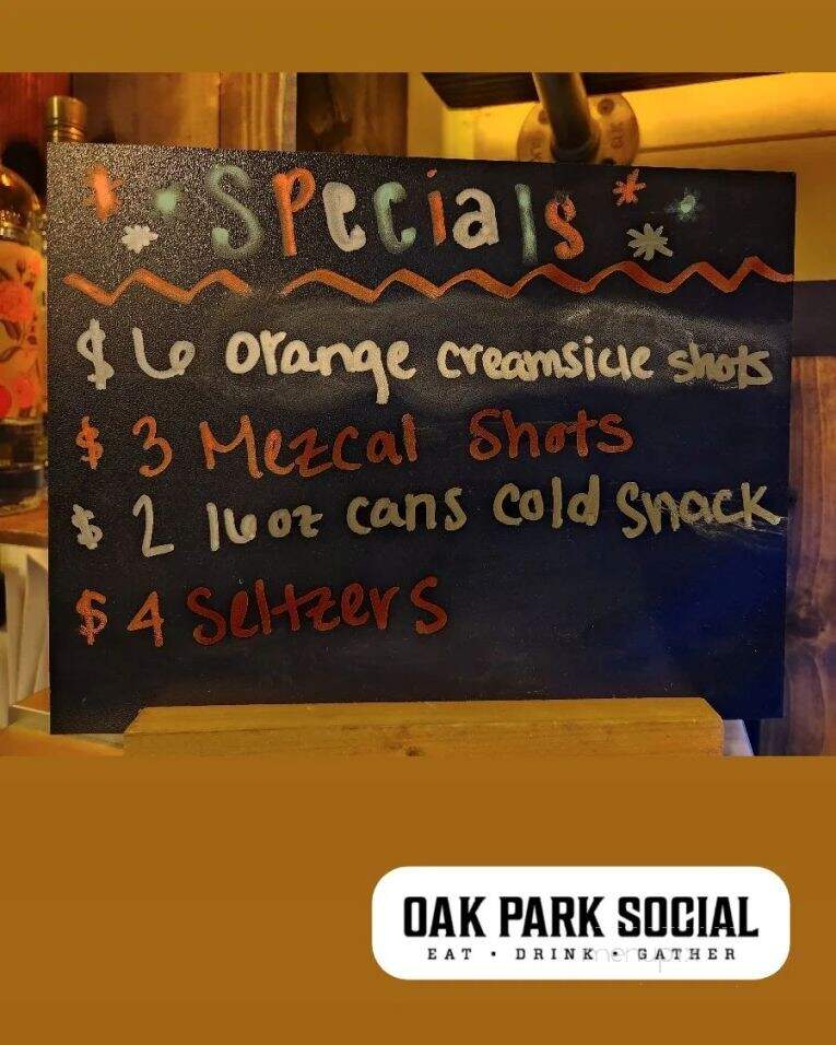 Oak Park Social - Oak Park, MI menu_pic