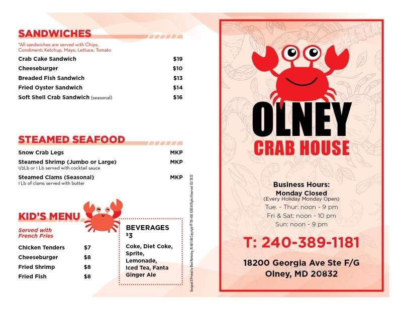 Olney Crab House - Olney, MD
