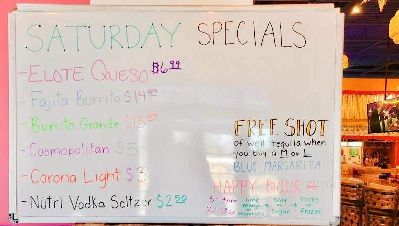 El Paso Tacos & Tequila - Crestview, FL menu_pic