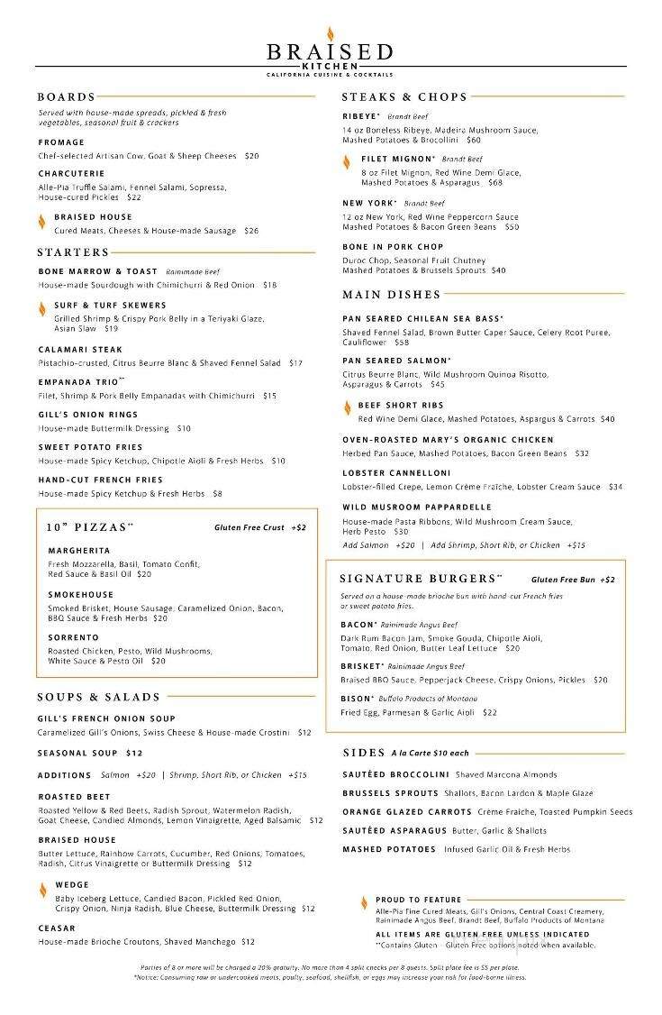 Braised Kitchen and Catering - Tulare, CA menu_pic