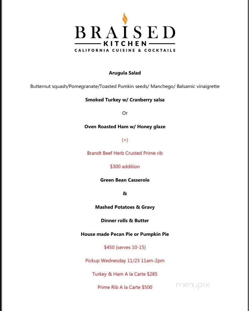 Braised Kitchen and Catering - Tulare, CA menu_pic