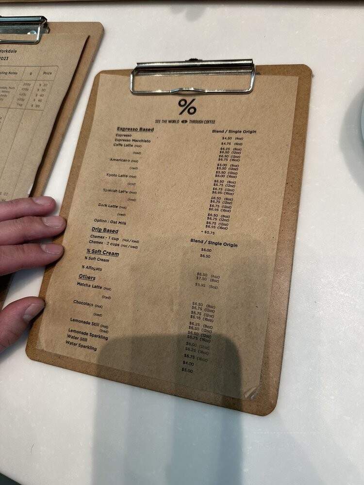 Arabica - North York, ON menu_pic