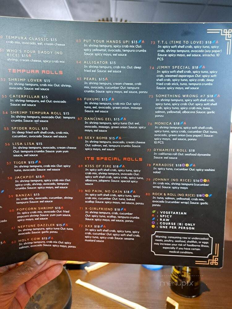 Its Sushi - Roseville, CA menu_pic