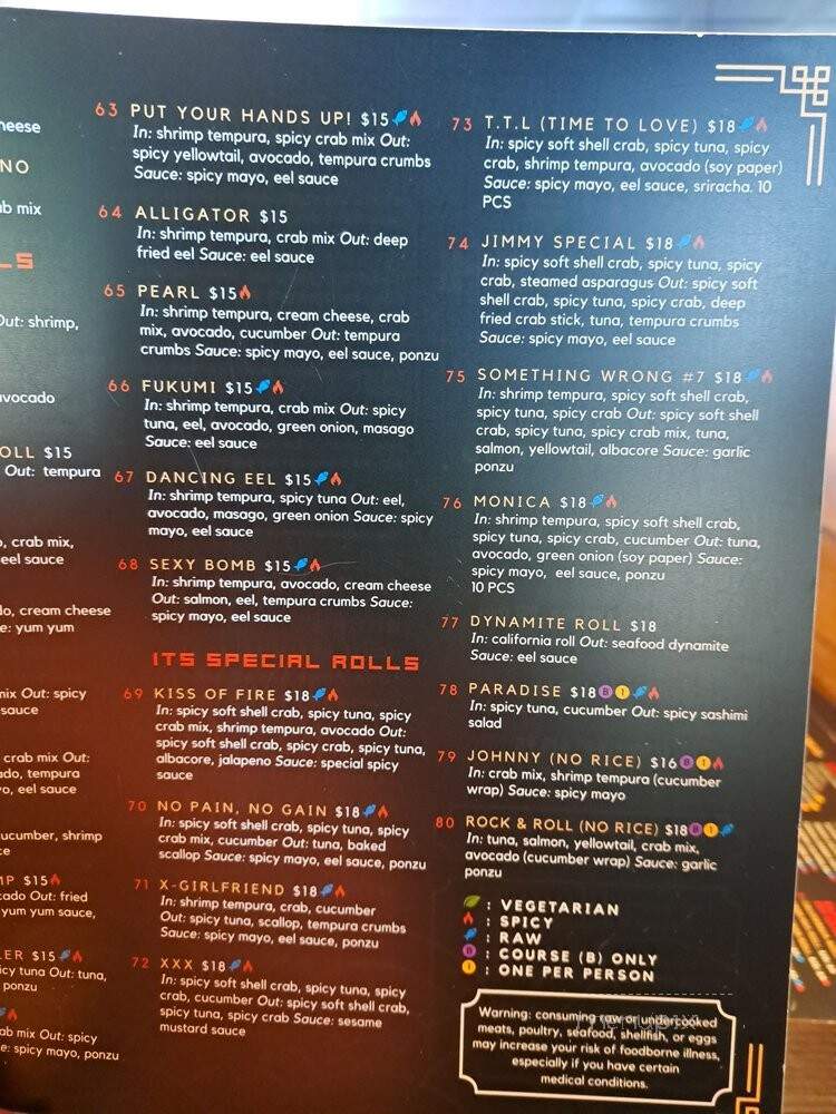 Its Sushi - Roseville, CA menu_pic