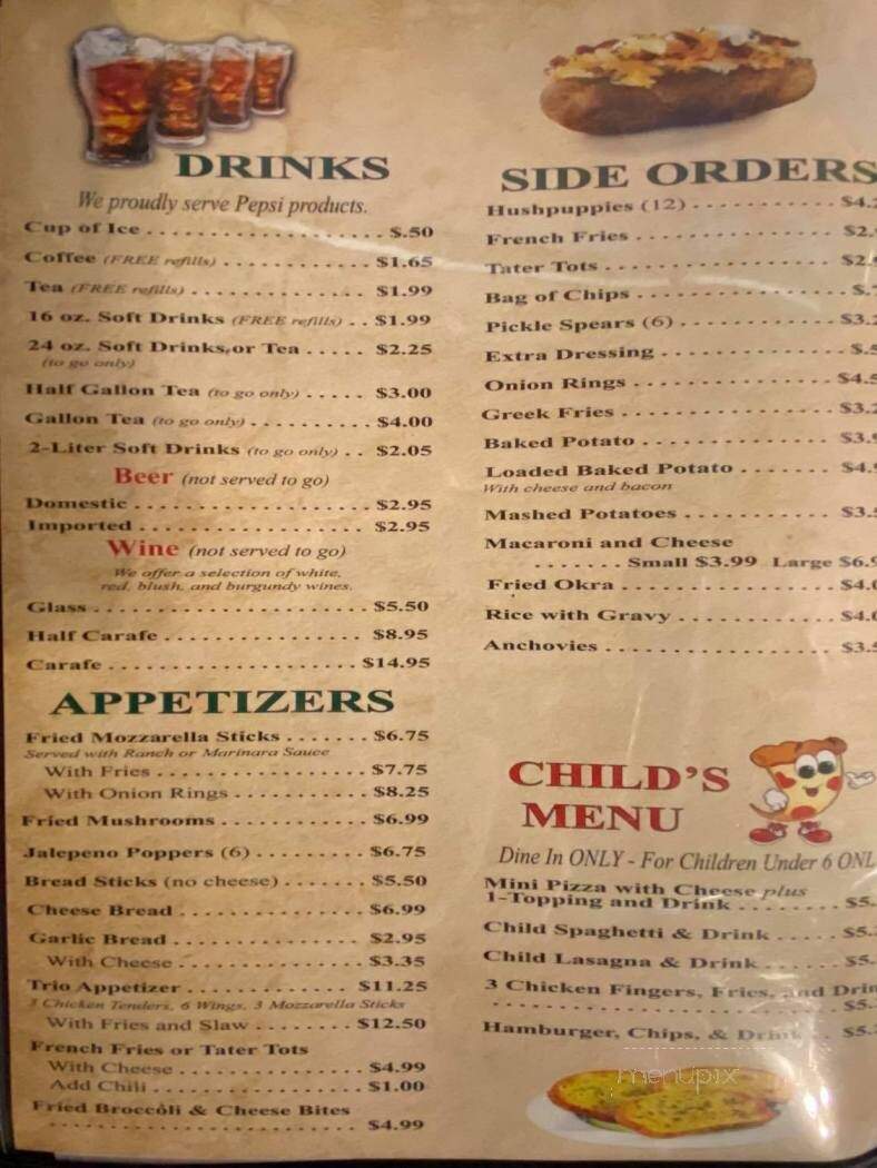 House of Pizza - Gray Court, SC menu_pic