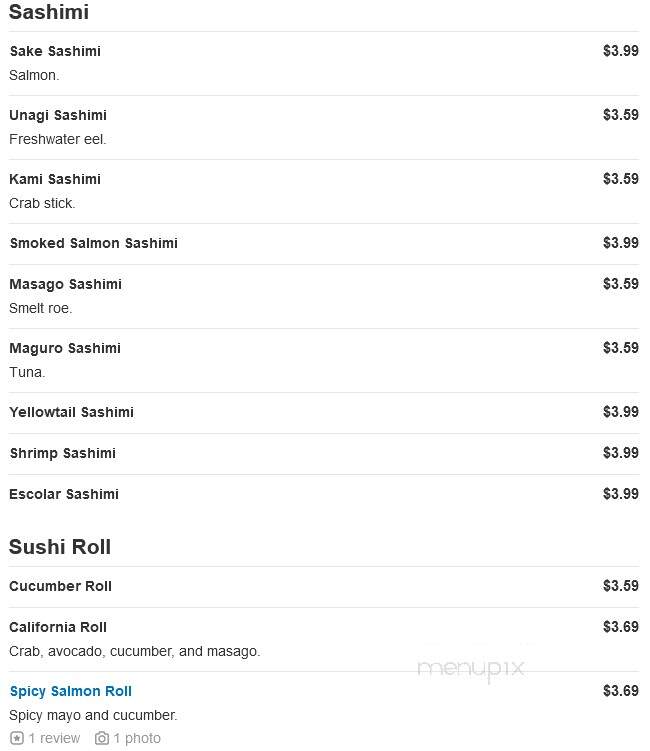 Kyjos Japanese Thai & Sushi - Troutman, NC menu_pic