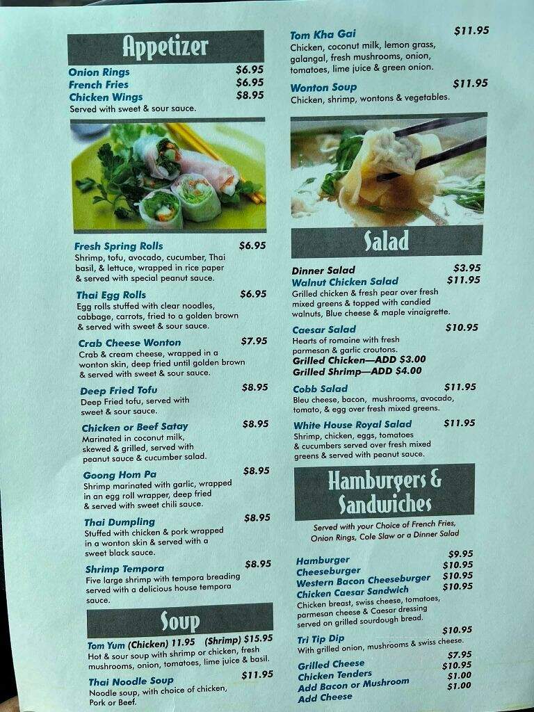 Whitehouse Restaurant - Susanville, CA menu_pic
