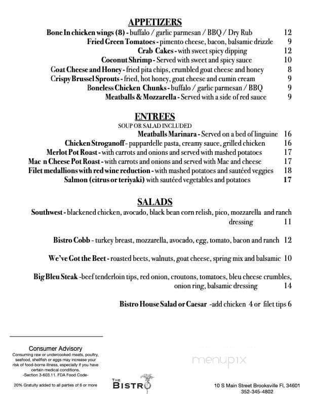 Rising Sun Bistro & Market - Brooksville, FL menu_pic