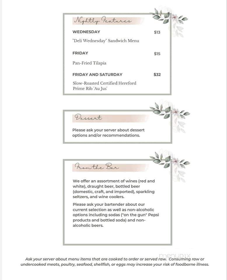 Olde Suffolk Ale House - Ironwood, MI menu_pic