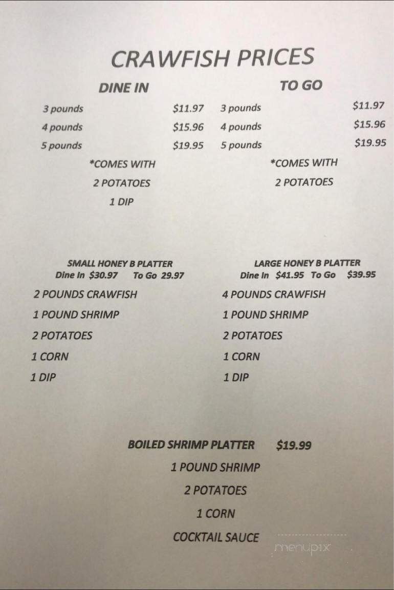 Honey Bee Ham - Lake Charles, LA menu_pic