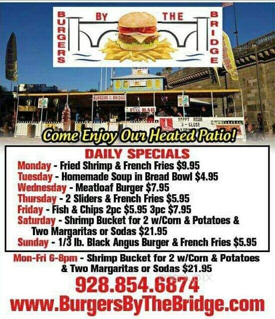 Burgers By The Bridge - Lake Havasu City, AZ menu_pic