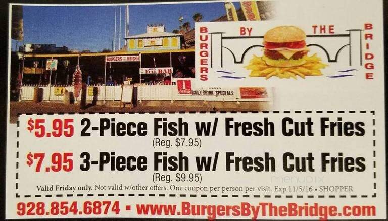 Burgers By The Bridge - Lake Havasu City, AZ menu_pic