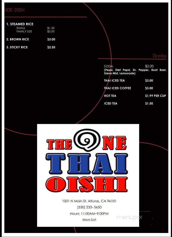The One Thai Oishi - Alturas, CA
