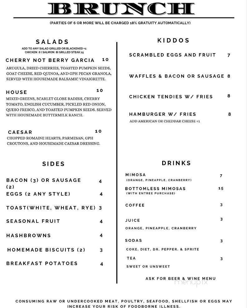 Goodland Pour House - Madison, AL menu_pic
