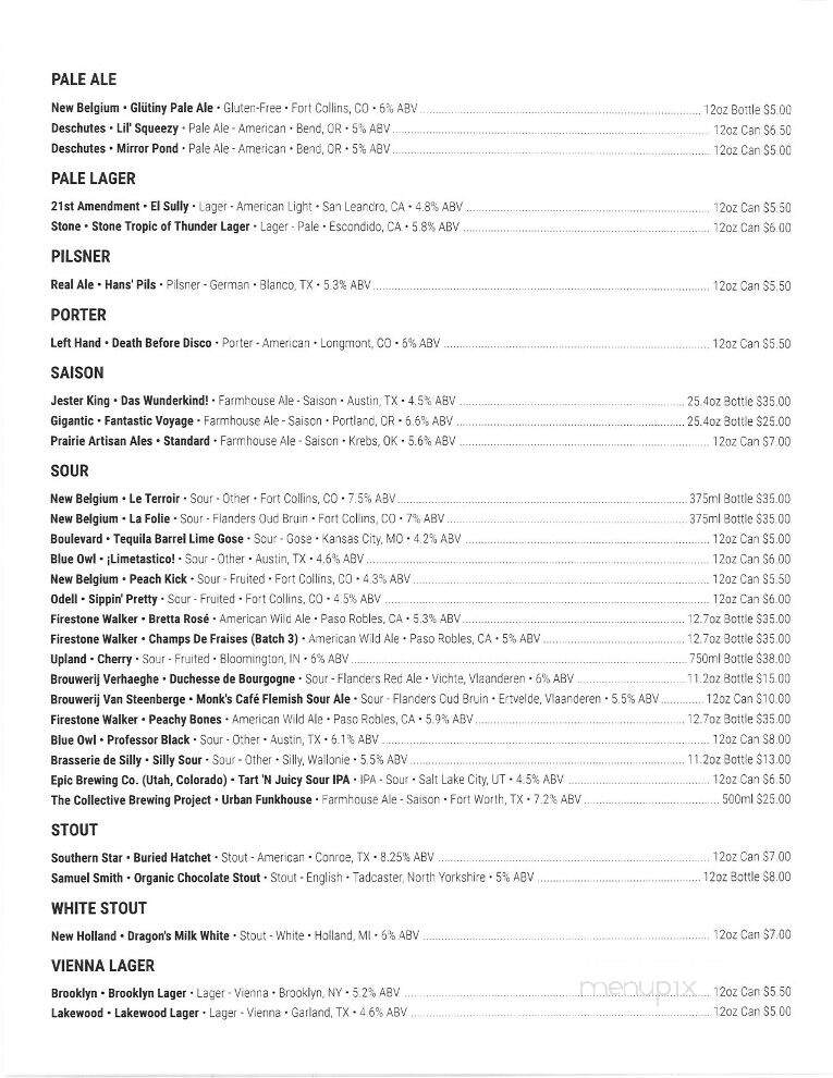 Flying Saucer Draught Emporium - Coppell, TX menu_pic