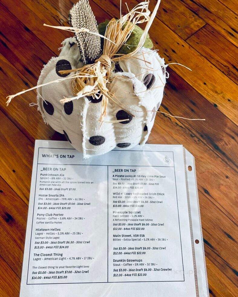 Hixtown Brewing Company - Villa Rica, GA menu_pic