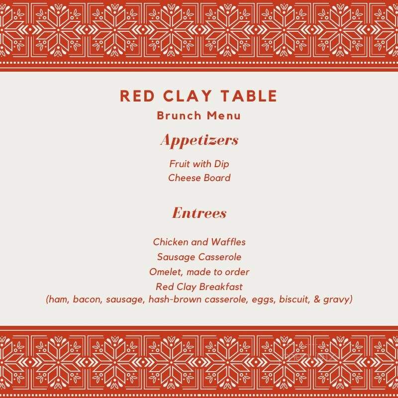 The Red Clay Table - Sheffield, AL
