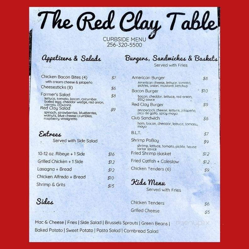 The Red Clay Table - Sheffield, AL
