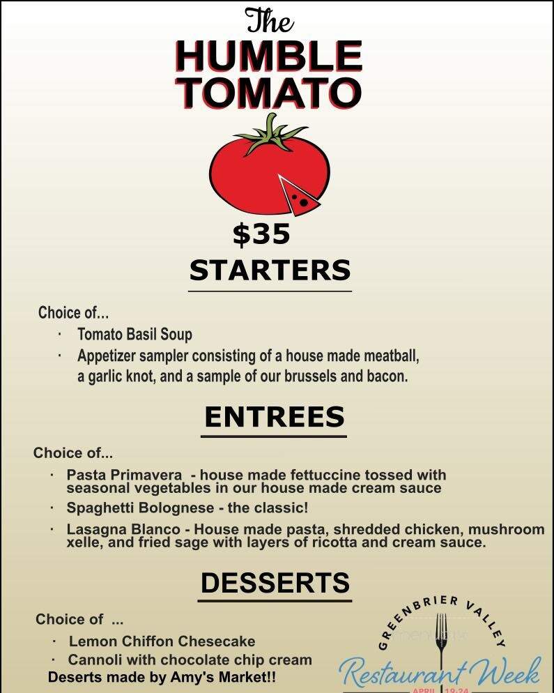 The Humble Tomato - Lewisburg, WV