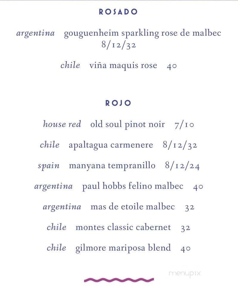 Vida the Vault - Knoxville, TN menu_pic