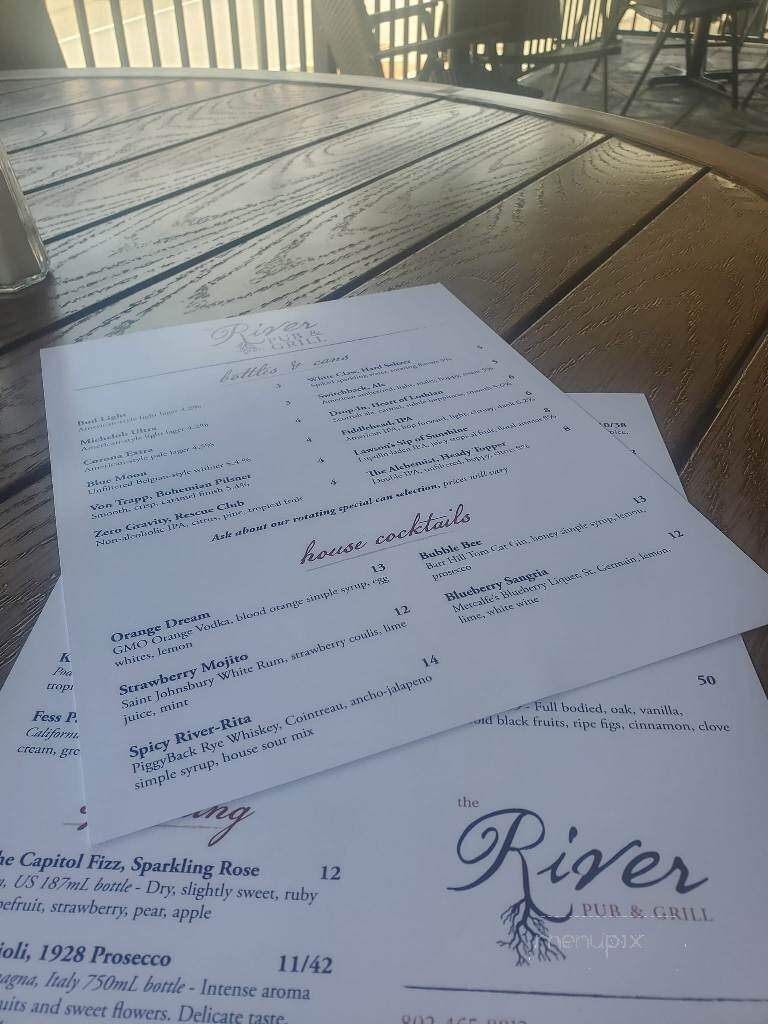 River Pub & Grill - Brandon, VT menu_pic