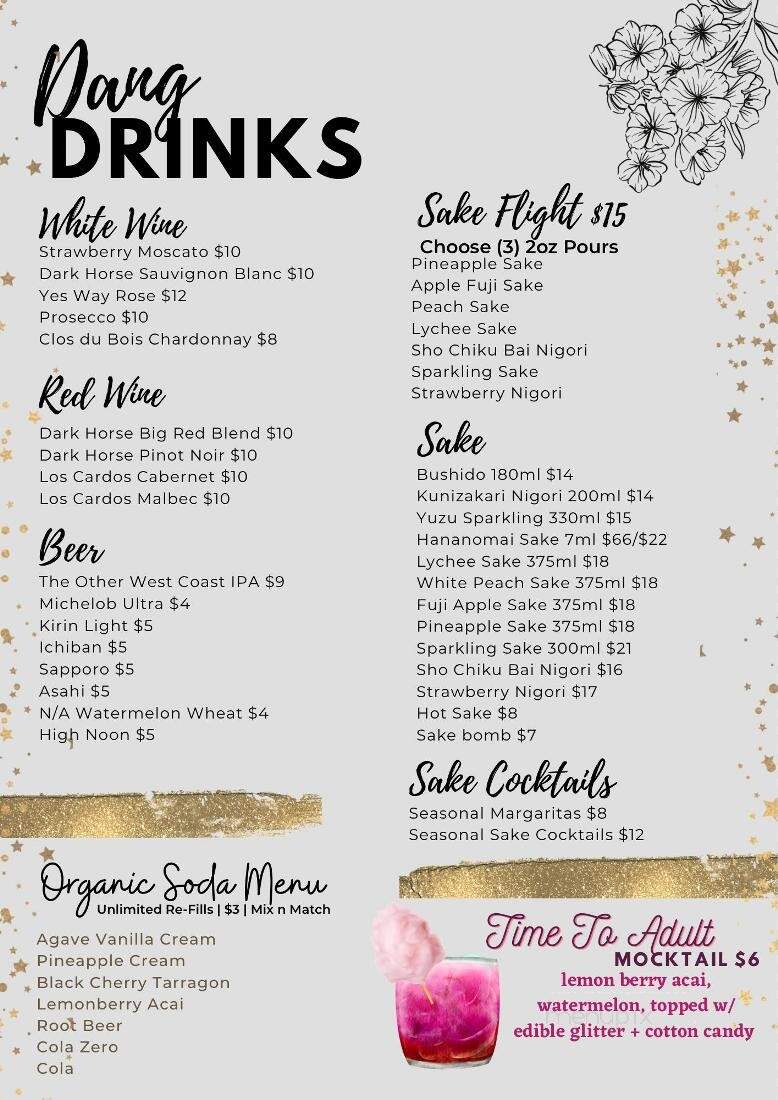 Dang Good Sushi - Trinity, FL menu_pic