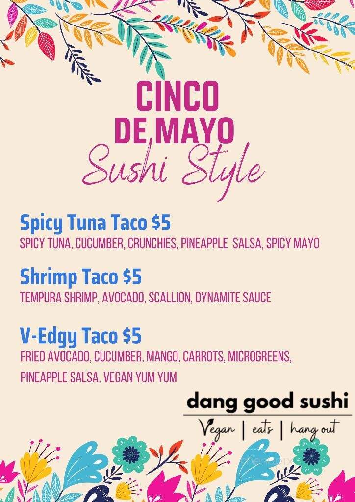 Dang Good Sushi - Trinity, FL menu_pic