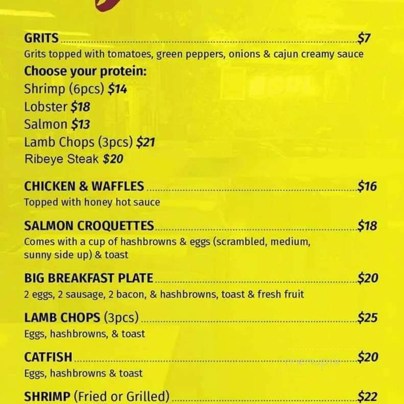 Soul - Nashville, TN menu_pic