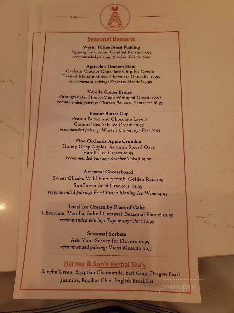 Agricola - Morristown, NJ menu_pic