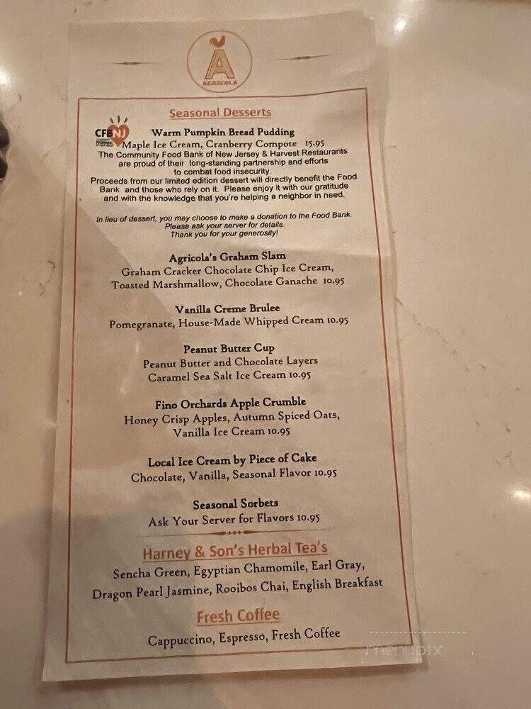 Agricola - Morristown, NJ menu_pic