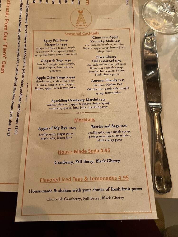 Agricola - Morristown, NJ menu_pic