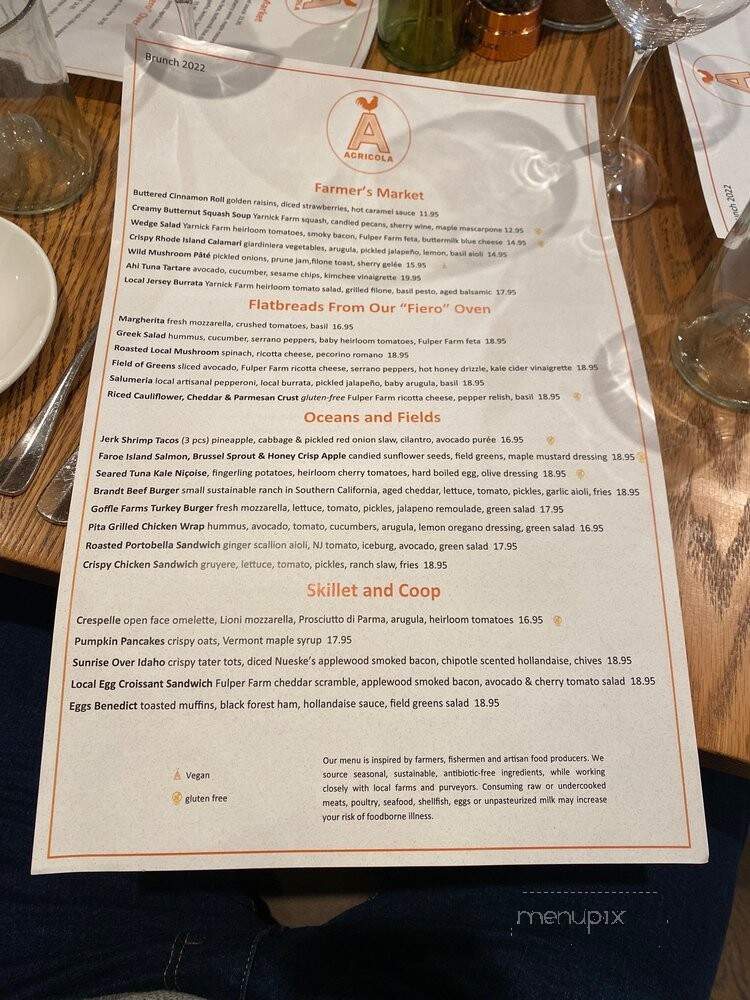 Agricola - Morristown, NJ menu_pic
