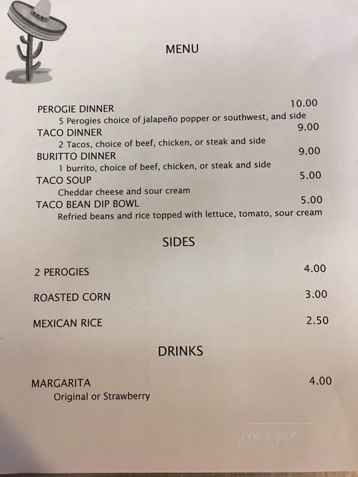 Hank's Place - Powhatan Point, OH menu_pic