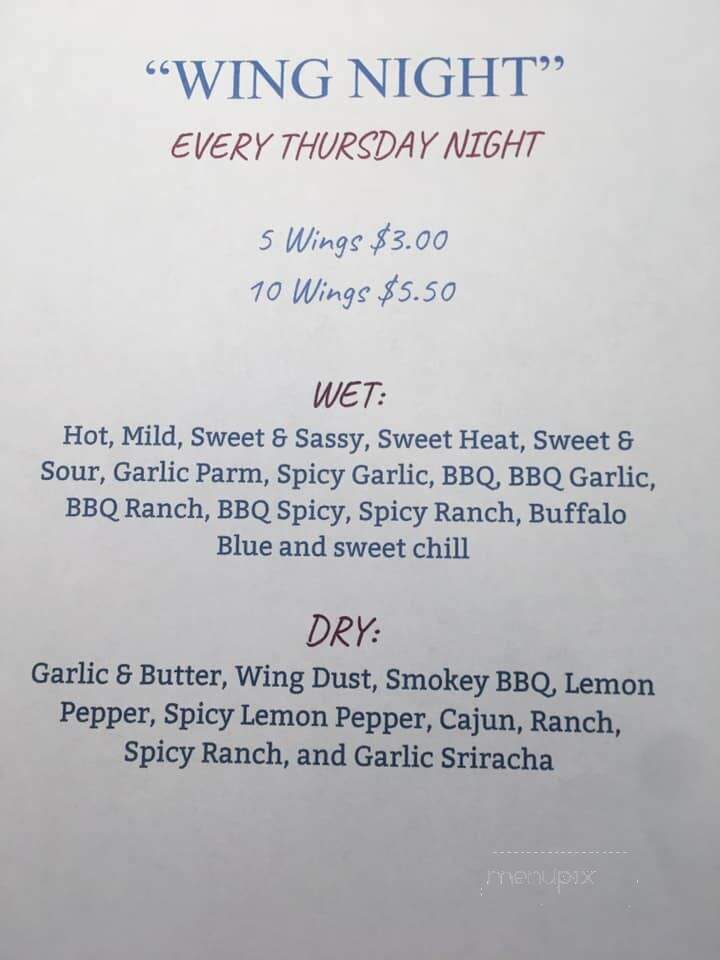Hank's Place - Powhatan Point, OH menu_pic
