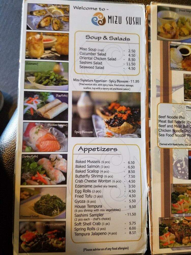 Mizu Sushi - Laramie, WY menu_pic