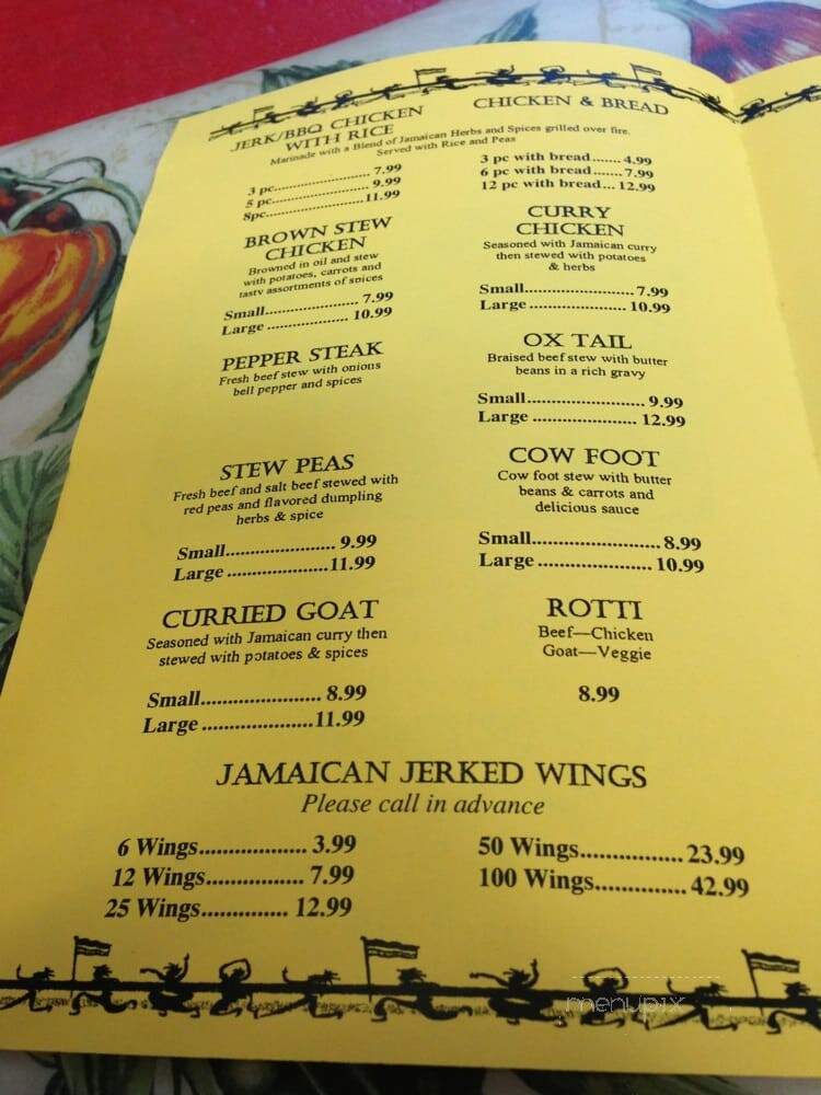 Hazel's Caribbean Restaurants - Melbourne, FL menu_pic