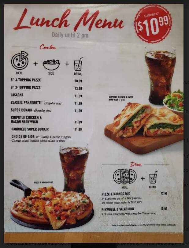 Pizza Delight - Halifax, NS menu_pic