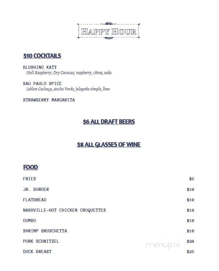 Last Unicorn - Waterville, ME menu_pic