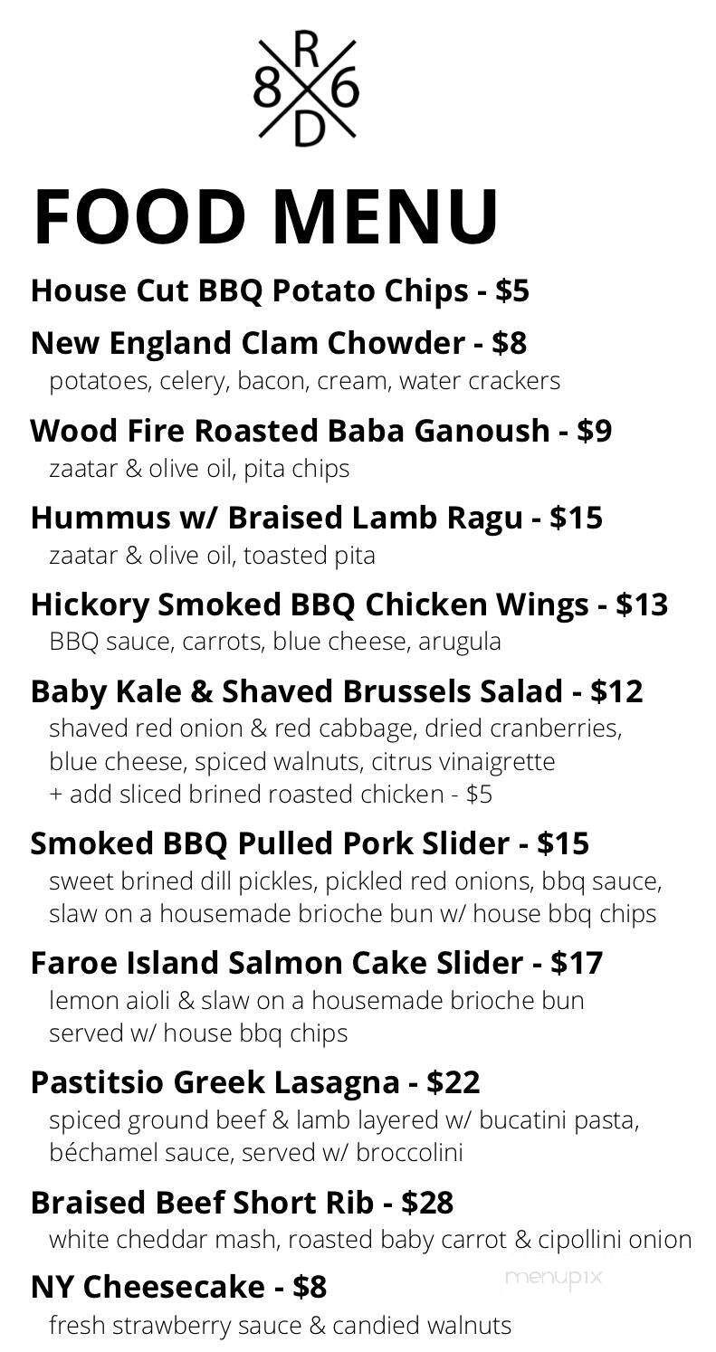 RD86 Space - New London, CT menu_pic