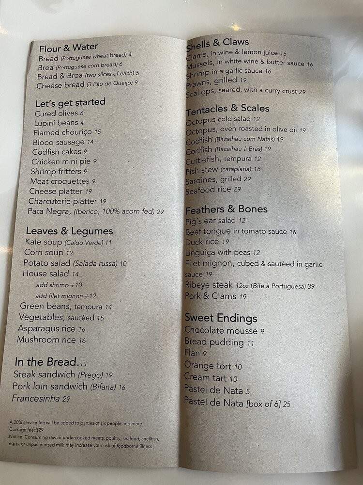 Petiscos - San Jose, CA menu_pic