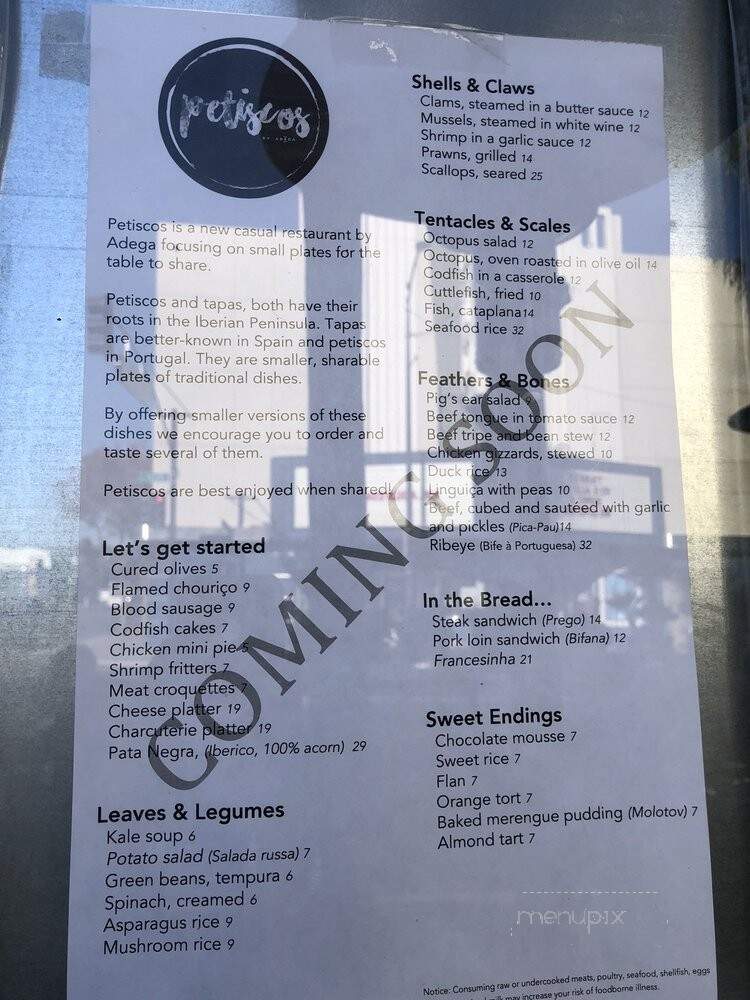 Petiscos - San Jose, CA menu_pic