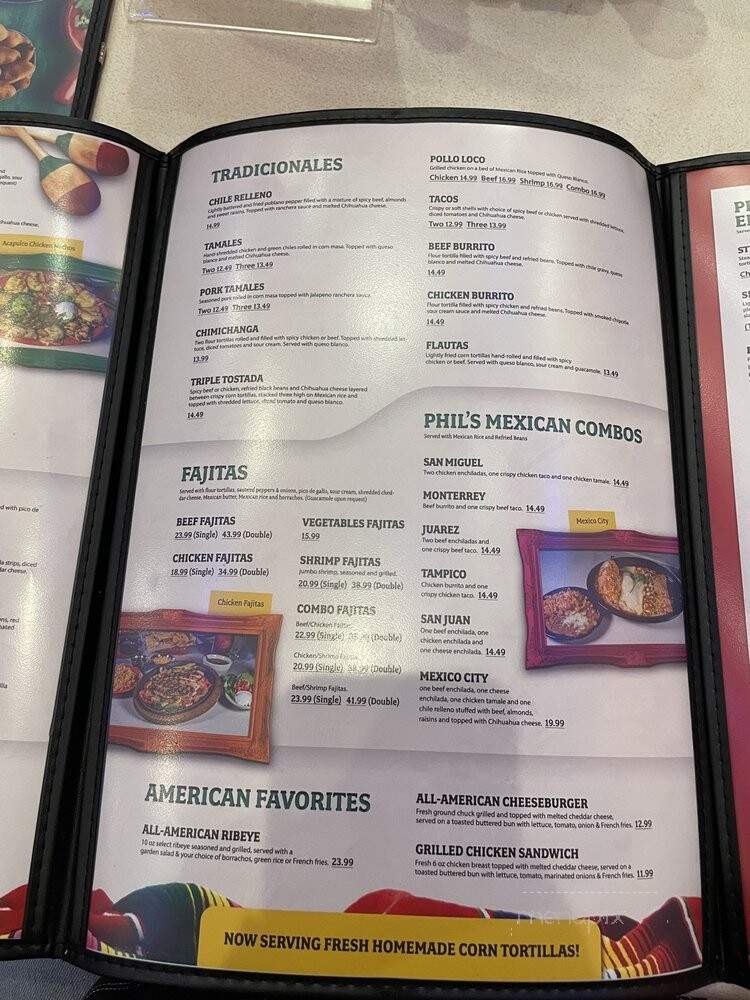 Phil Sandovals Mexican Restaurante - Madison, AL menu_pic
